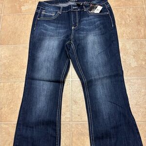 Dark Blue Boot Cut Women's Jeans